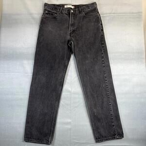 Vintage Levis 550 Jeans Mens 36x34 Gray Dark Wash Relaxed Fit Paint Denim Y2K